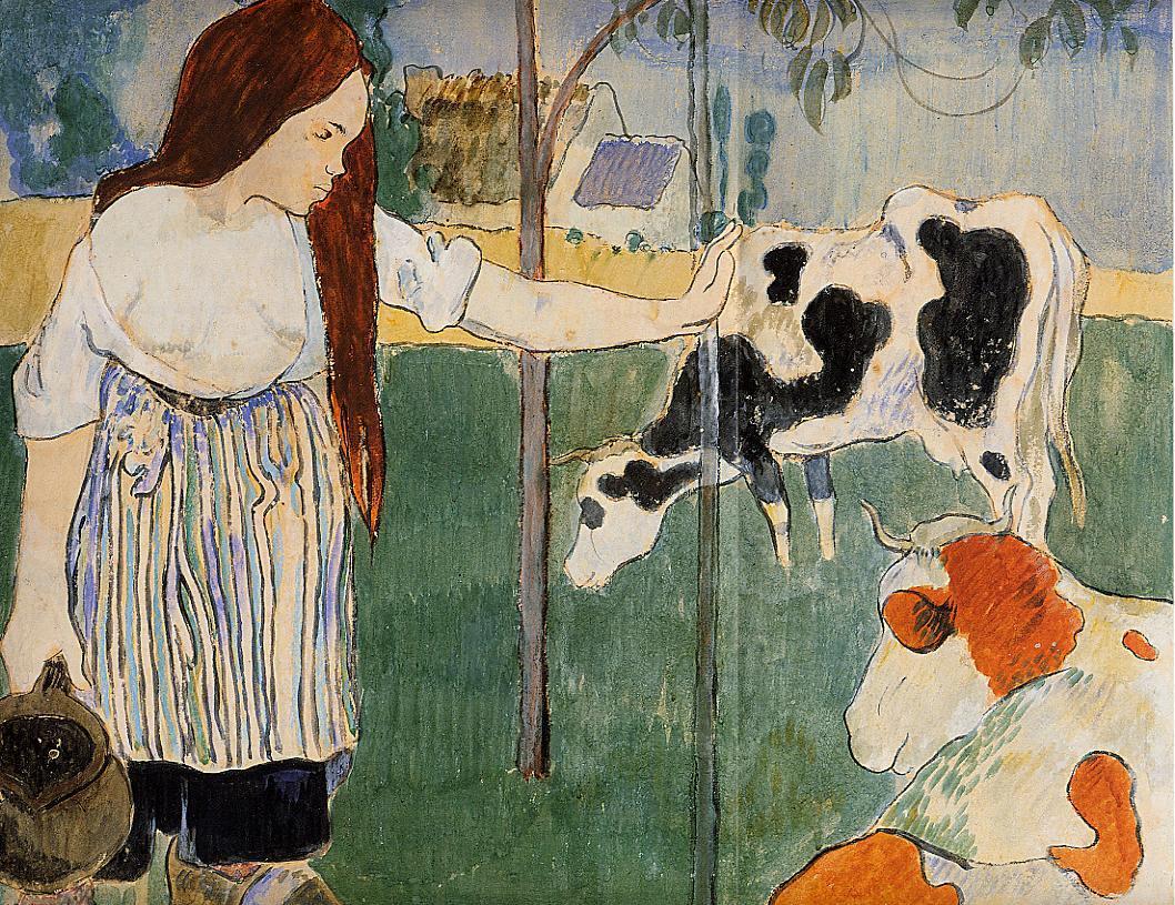 The Milkmaid - Paul Gauguin Painting